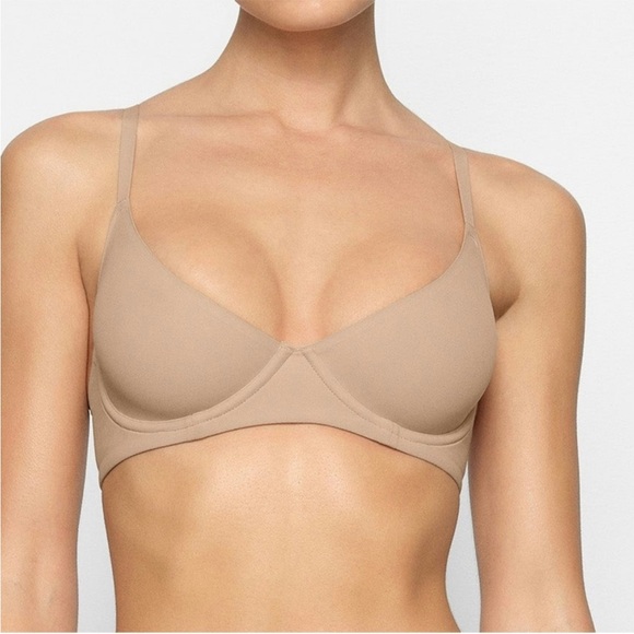 SKIMS fits everybody unlined Demi bra 34 DD color clay - Picture 3 of 7